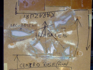 045-STAMPA Quiete di un futurismo luminoso Legni